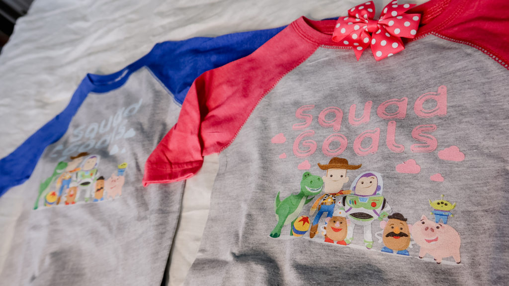 squad goals toy story land Hollywood Studios brother sister coordinating shirts what to wear to disney for a family outfit ideas coordinating disney clothing wardrobe  outfits monogram heart sweater Brianna K bitsofbri