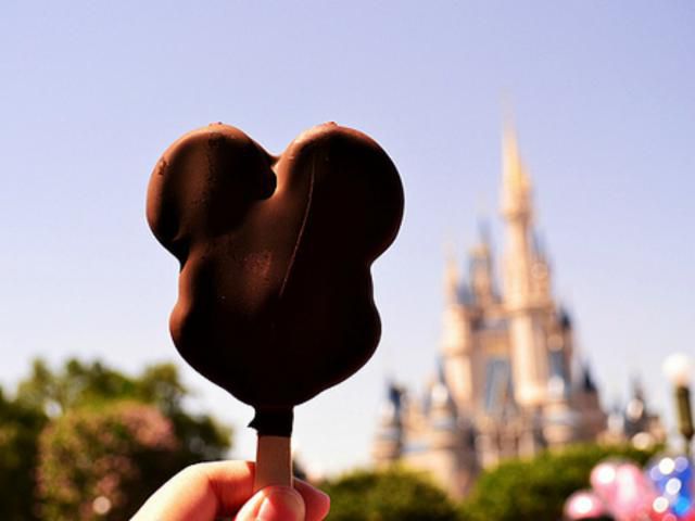 Best snacks you have to try at Walt Disney World | Disney Blog series by Brianna K bits of bri blog 
Chocolate mickey ice cream bar