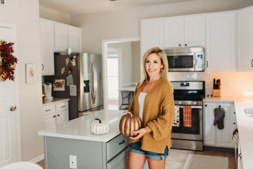 fall kitchen decor Brianna K bits of Bri bitsofbri with a pumpkin for fall clean and decorate with me 2019 fall decor fall decoration ideas 